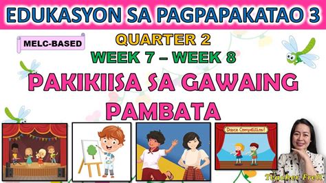 Pakikiisa sa Gawaing Pambata ESP 3 Quarter 2 .